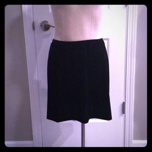Black velvet skirt